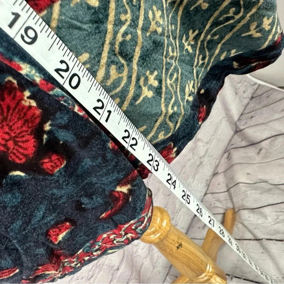 lauren ralph lauren pull over patchwork print blouse size 2X designer - Picture 4 of 6